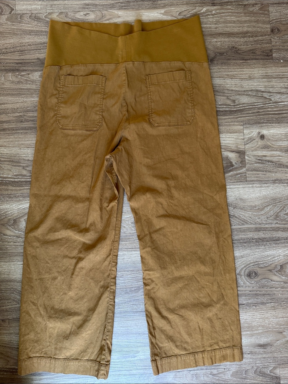 Anthropologie Maeve The Colette Maternity Wide Leg Crop Pants Size: 16M - Picture 10 of 11